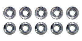 Moroso M6 x 1.00 Serrated Zinc Flange Nut - 10 Pack