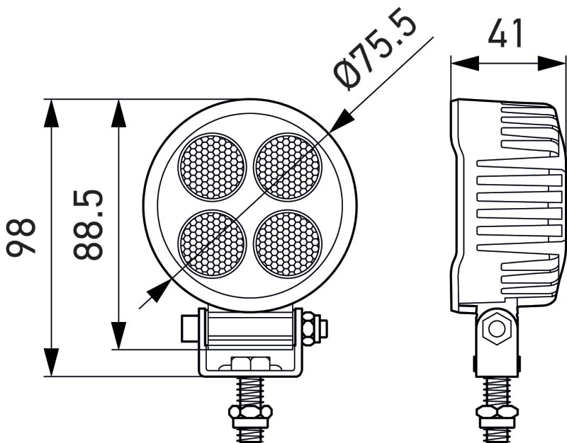 Hella ValueFit LED Work Light TR1700 LED MV CR LT