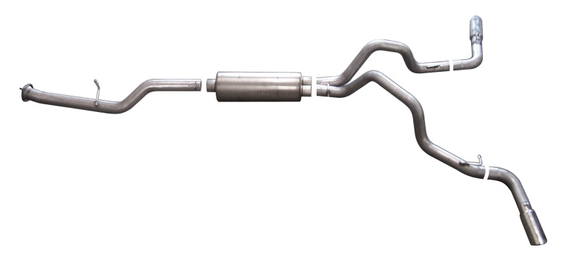 Gibson 11-19 GMC Sierra 2500 HD Denali 6.0L 3.5in/3in Cat-Back Dual Extreme Exhaust - Aluminized