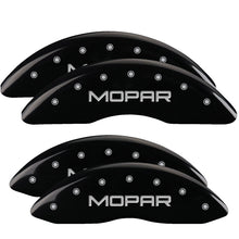 Load image into Gallery viewer, MGP 4 Caliper Covers Engraved Front &amp; Rear MGP Black finish silver ch