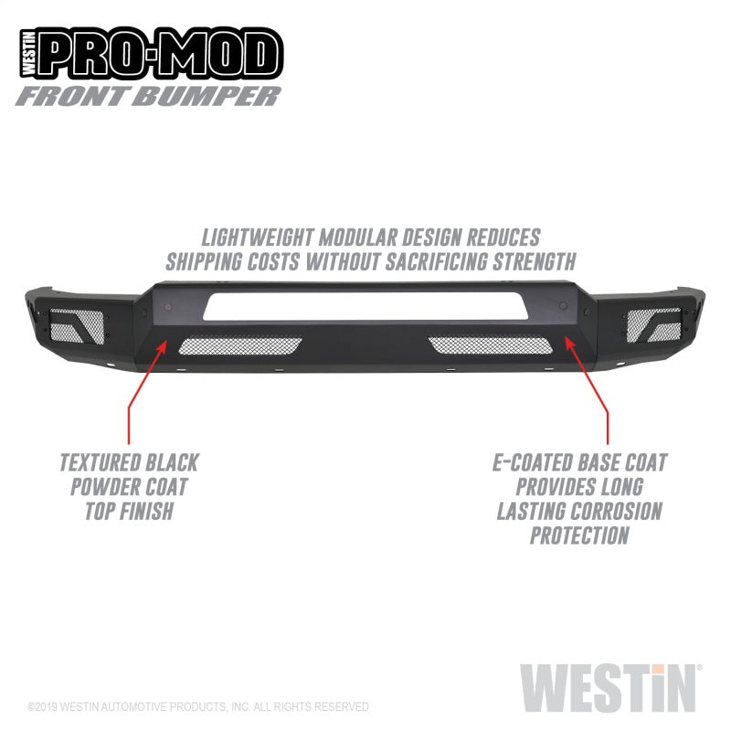 Westin  2019 Dodge Ram 1500 ( Excludes 1500 Classic & Rebel Models )  Pro-Mod Front Bumper