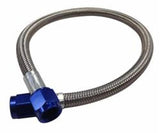 Fragola -4AN Hose Assembly Straight x Straight 72in Blue Nuts Nitrous Supply Line (6 Feet)