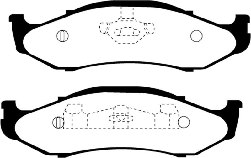 EBC 97-99 Jeep Cherokee 2.5 82mm High Rotors Yellowstuff Front Brake Pads