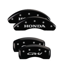 Load image into Gallery viewer, MGP 4 Caliper Covers Engraved Front &amp; Rear Pontiac Black Finish Silver Char 2004 Pontiac GTO