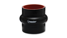 Load image into Gallery viewer, Vibrant 4 Ply Reinforced Silicone Hump Hose Connector - 3.25in I.D. x 3in long (BLACK)