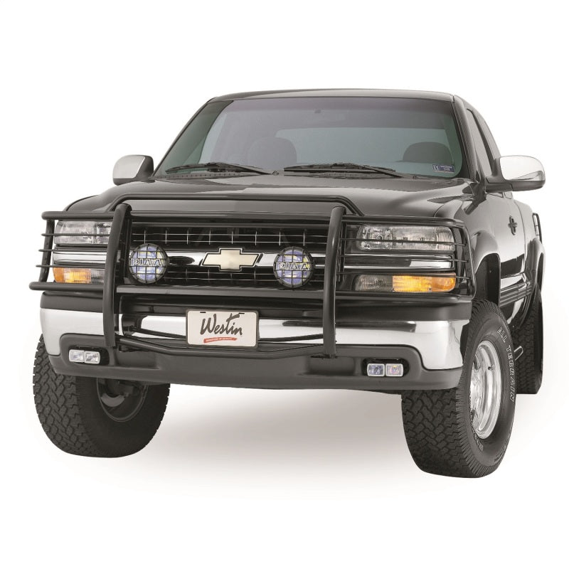 Westin 1999-2002 Chevrolet Silverado 1500LD Sportsman Grille Guard - Black