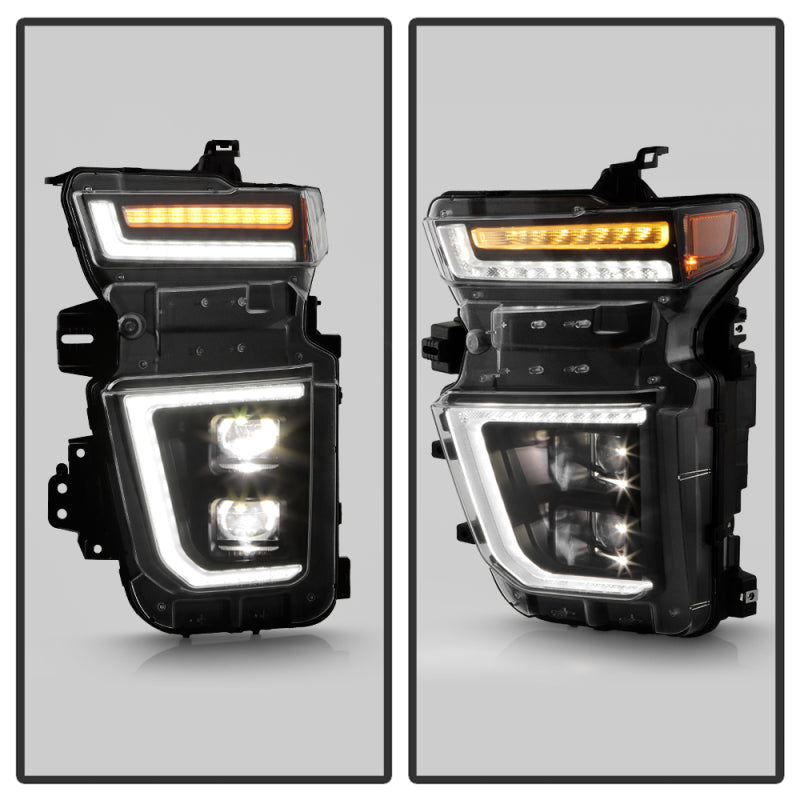 Spyder Chevy Silverado 20-23 HD 2500/3500 High-Power LED Module - Black (PRO-YD-CSHD20AP-SEQ-BK)