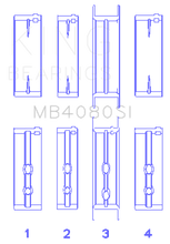 Load image into Gallery viewer, King Engine Bearings GMC 2.8L/3.4L V6 173Ci/207Ci (Size +0.25mm) Main Bearing Set