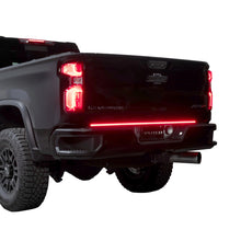 Load image into Gallery viewer, Putco 2024 Chevrolet Silverado HD/ GMC Sierra HD 60In Direct Fit Red Blade Kit Tailgate Bars