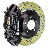 Brembo 06-12 325i Excl xDrive Fr GT BBK 4Pis Cast 2pc 355x32 2pc Rotor Drilled-Black