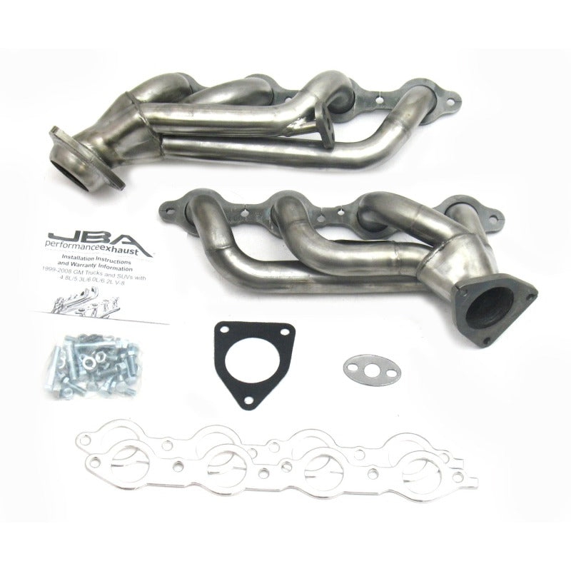 JBA 99-01 GM Truck 4.8L/5.3L LS w/o A.I.R. w/EGR 1-5/8in Primary Raw 409SS Cat4Ward Header