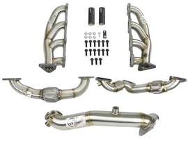 aFe Twisted Steel Header & Connection Pipe Combo GM Diesel Trucks 15-16 V8-6.6L (td) LML