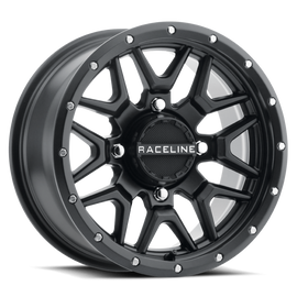 Raceline A94B Krank 15x7in / 4x156 BP / 10mm Offset / 132.5mm Bore - Satin Black Wheel