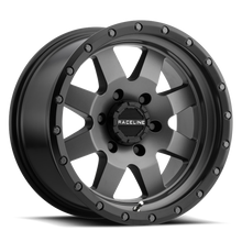 Load image into Gallery viewer, Raceline 935G Defender 18x9in / 5x127 BP / -12mm Offset / 83.82mm Bore - Gunmetal Wheel