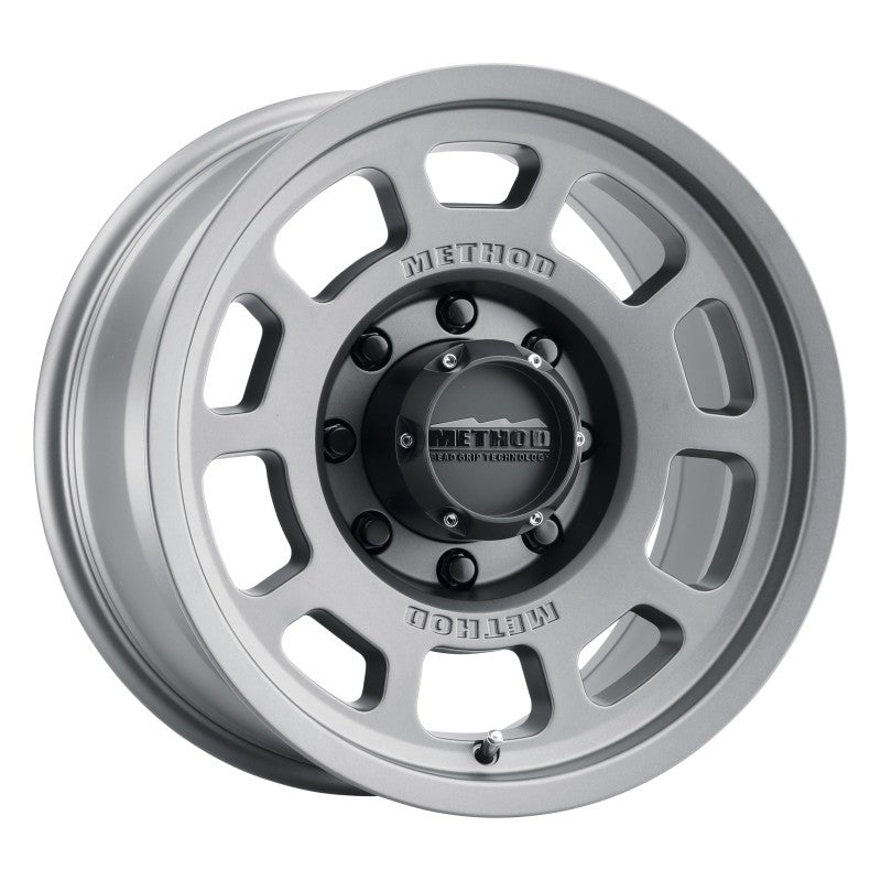 Method MR705 17x8.5 0mm Offset 8x180 130.81mm CB Titanium Wheel