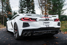 Load image into Gallery viewer, MBRP 20-23 Chevrolet Corvette C8 3in Cat Back Quad Split Rear Exit w/ Carbon Fiber Tips - T304