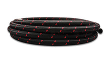 Load image into Gallery viewer, Vibrant -6 AN Two-Tone Black/Red Nylon Braided Flex Hose E85 Friendly (20ft Roll)