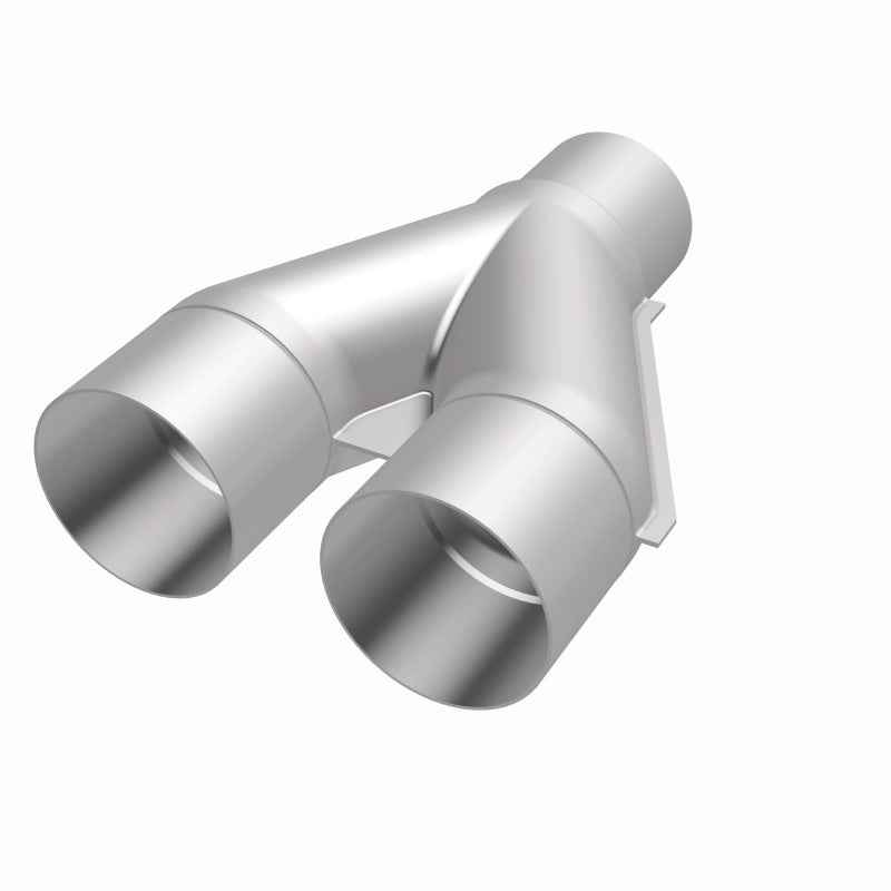 MagnaFlow Universal Trans Y-Pipe All SS 4inch (Dual) 3.5inch (Single) x 13inch (Overall)