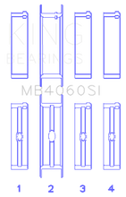 Load image into Gallery viewer, King Engine Bearings Chrysler Caravan 201Ci V6 Ohv (Size +0.25mm) Main Bearing Set