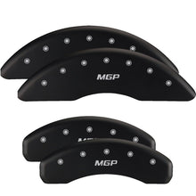 Load image into Gallery viewer, MGP Front set 2 Caliper Covers Engraved Front MGP Red finish silver ch