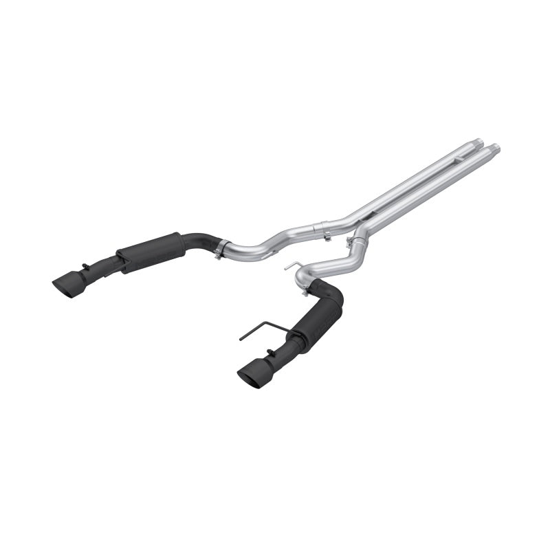 MBRP 2024Ford Mustang GT S650, 5.0 3in Cat-Back Dual Split Black-Coated Aluminized Steel