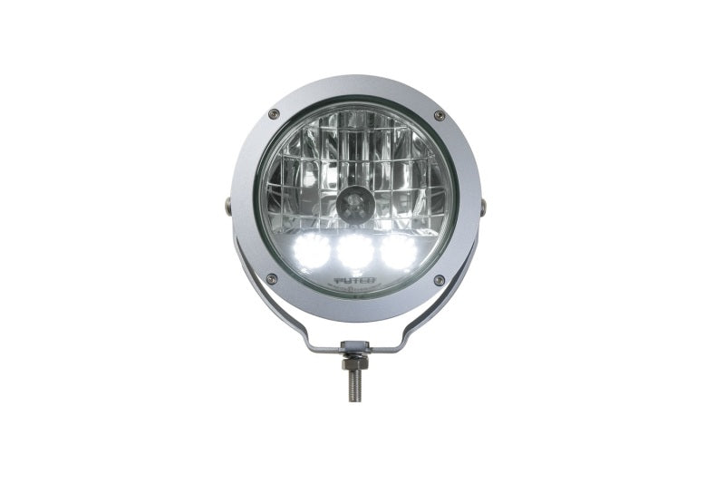 Putco HID Lamp w/3 LED DayTime Running Lights - 6in Silver Housing w/ Clear Lens HID Off Road Lamps