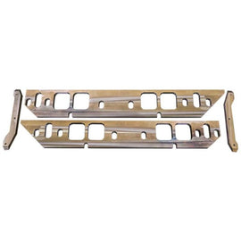 Moroso GM BBC Oval Port Intake Manifold Spacers - Machined Aluminum