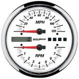 Autometer Pro-Cycle Gauge Tach/Speedo 4 1/2in 8K Rpm/120 Mph White