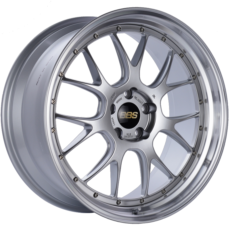 BBS LM-R 21x10 5x120 ET35 Diamond Silver Center Diamond Cut Lip Wheel -82mm PFS/Clip Required