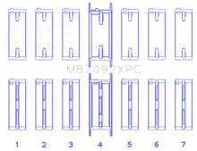 Load image into Gallery viewer, King Engine Bearings Nissan RB26DETT 24V (Size .026) XP Coated Tri Metal Main Bearing Set