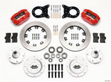 Wilwood Dynapro Dust-Boot Front Kit 12.19in Red 1965-1969 Mustang Disc & Drum Spindle