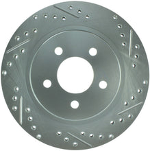 Load image into Gallery viewer, StopTech Select Sport 05-10 Ford Mustang GT Slotted and Drilled Rear Left Rotor