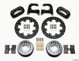 Wilwood Forged Dynalite Rear Drag Kit Drilled Rotor Chev 12 Bolt w C-Clips