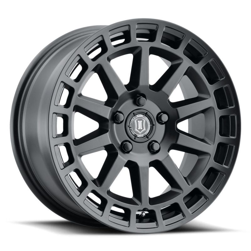 ICON Journey 17x8 5x4.5 38mm Offset 6in BS Satin Black Wheel