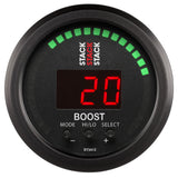 Autometer Stack 52mm -1 to +2 Bar (-30INHG to +30 PSI) Boost Controller - Black