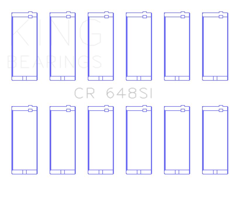 King Engine Bearings Jeep 232CI/242CI/248CI / Rambler 232CI (Size .040) Connecting Rod Bearing Set