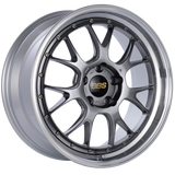 BBS LM-R 19x8.5 5x120 ET32 Diamond Black Center Diamond Cut Lip Wheel -82mm PFS/Clip Required