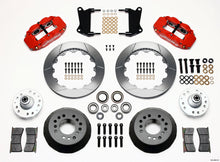 Load image into Gallery viewer, Wilwood Narrow Superlite 6R Front Hub Kit 12.88in Red 67-69 Camaro 64-72 Nova Chevelle