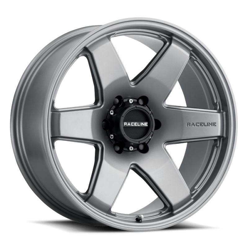 Raceline 942GS Addict 18x8in / 6x120 BP / 35mm Offset / 67.1mm Bore - Greystone Wheel