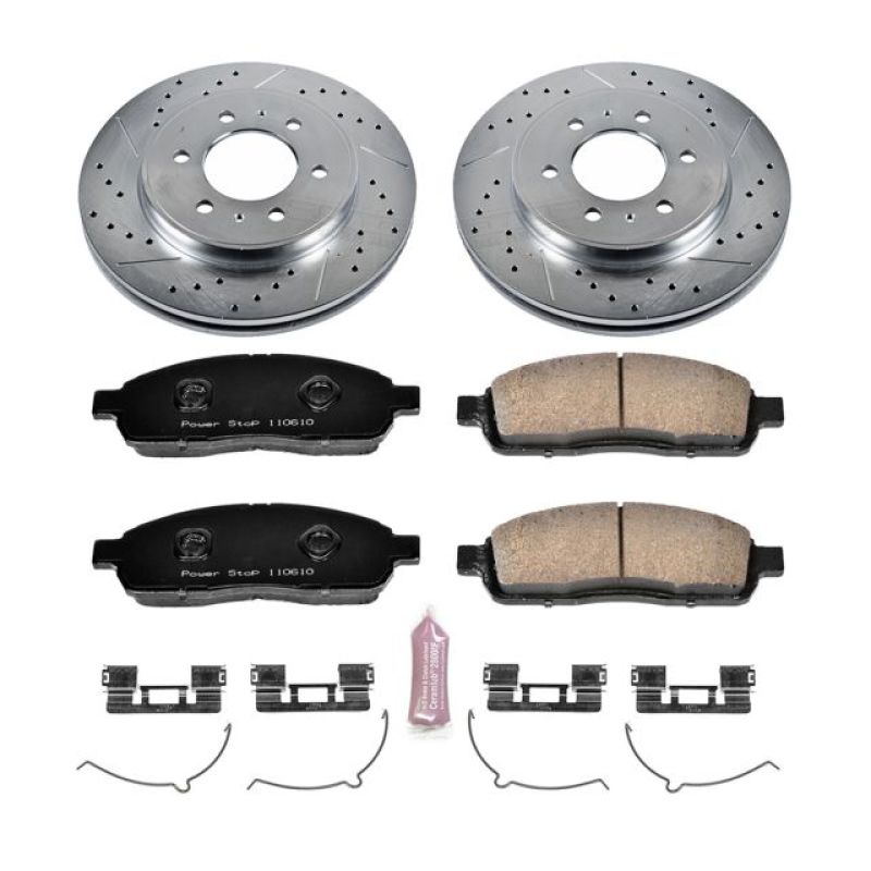 Power Stop 2009 Ford F-150 Front Z23 Evolution Sport Brake Kit