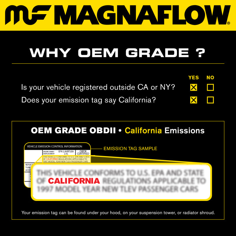 MagnaFlow Direct Fit Catalytic Converter 01-04 Pathfinder DS rr OEM