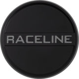 Raceline Center Cap - 4X137/156 - Satin Black w/Decal Pack