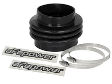 Load image into Gallery viewer, afe Magnum FORCE Intake Coupling Kit (3-1/2 IN ID to 4 IN ID x3-1/2 IN L) Straight Bellow- Black