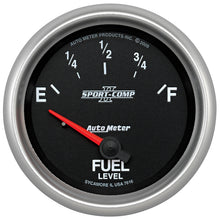 Load image into Gallery viewer, Autometer Sport-Comp II 2-5/8in Short Sweep Electronic 73-10ohms Fuel Level Gauge