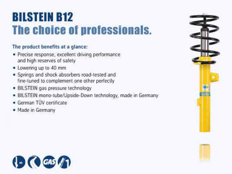 Bilstein B12 1999 Volkswagen Jetta TDI Sedan Front and Rear Suspension Kit