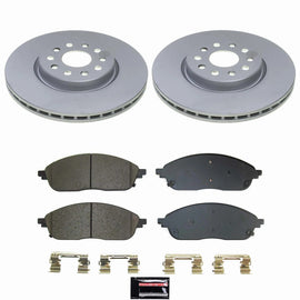 Power Stop 22-24 Jeep Grand Cherokee Front Z17 Coated Brake Kit