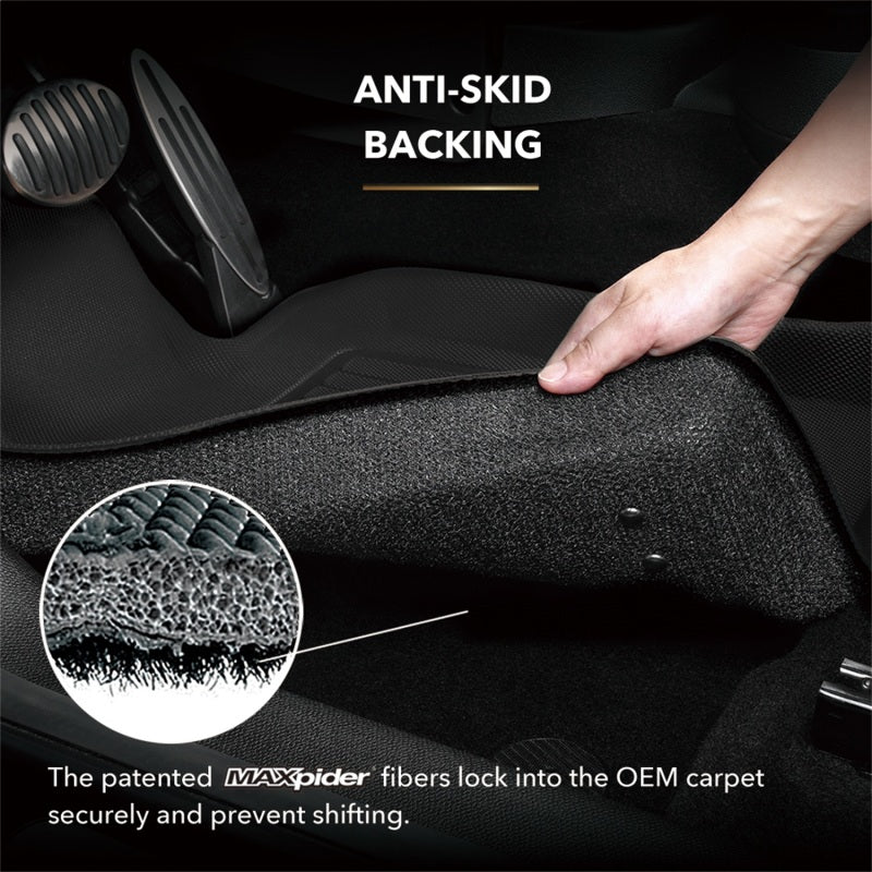3D MAXpider 18-22 Volkswagen Tiguan Kagu Third Row Floormat - Black
