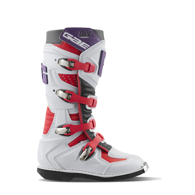 Gaerne GXJ Boot White/Red/Purple Size Youth - 2