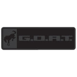 Ford Racing Bronco/Bronco Sport G.O.A.T. Badge - Black/Black