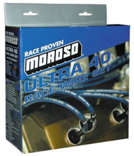 Load image into Gallery viewer, Moroso Chevrolet Small Block Ignition Wire Set - Ultra 40 - Unsleeved - HEI - Under Header - Blue